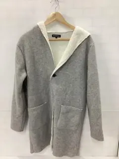 値下◎6.25◎H297P◎セマンティックデザイン◎アウター◎グレー◎裏ボア