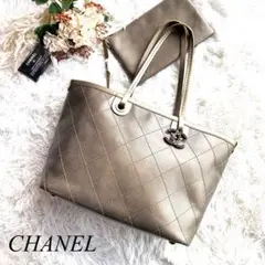 CHANEL シャネル トートバッグ オンザロード キャビアスキン ココマーク