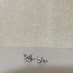 イヤリング 蝶々 シルバー