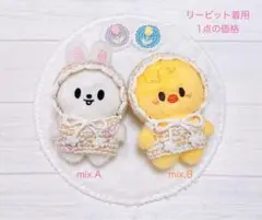 【mix.A】skzoo スキズ　10cm ぬい服　ボンネット　リノ　オーダー