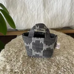 久留米絣　ミニミニトートバッグ