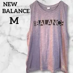 NEW BALANCE ノースリーブTシャツ 【M】パープル タンクトップ