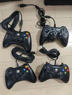ジャンク品 xboxコントローラー 純正３個社外１個