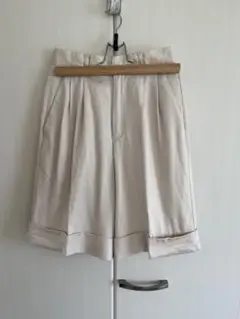 nano universe ハーフパンツ　ベージュ　36