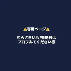 専用ページ むらさきいも/発送日はプロフみてください様