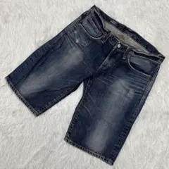EDWIN ハーフデニムパンツ インディゴブルー M カジュアル