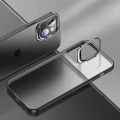 Iphone14promax用隠すスタンドマット質感ケースブラック →本日発送