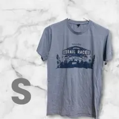 トレイルレース Tシャツ 2017年 ライトブルー　男女兼用