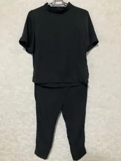 値下げ　Azulbymoussy ハイネックタックパンツセットアップ　ブラック