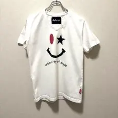 daboro Vネック Tシャツ ホワイト　Lサイズ相当