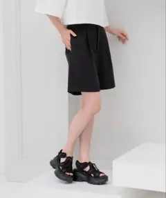 LOWRYS FARM ローリーズファーム スタイルUPショートパンツ ブラック