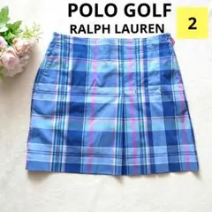 POLO ゴルフ スカート チェック　プリーツ インナーパンツ付き　　2