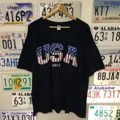 USA古着 USA プリントTシャツ サイズ2X
