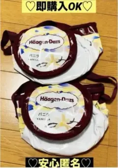 【新品❤️未使用】Haagen-Dazsハーゲンダッツ保冷バック⭐️バニラ2個セット