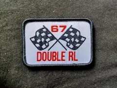 『 新品・未使用 』 DOUBLE RL チェッカーフラッグ ワッペン