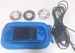 【動作確認済】SONY PSP-3000 ブルー