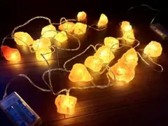 LED岩塩ライト (電池式)2本セット