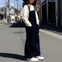 美品 GAP KIDS　ネイビー コーデュロイ XL オーバーオール 150cm
