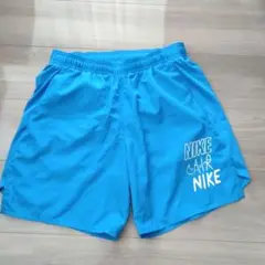 NIKE ナイキ　DRI-FIT 短パン　ショーツ　海水浴　川原　 M　青色