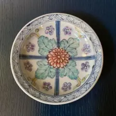 佐藤走波＊染錦 草花文 小皿＊有田焼