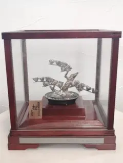 純銀製】光則作 松 置物 銀工芸 シルバー silver