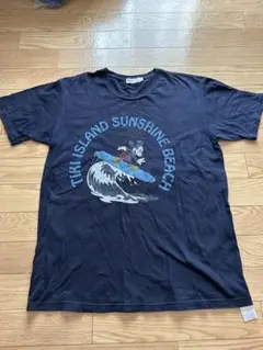 Disney ミッキーマウス Tシャツ L ネイビー