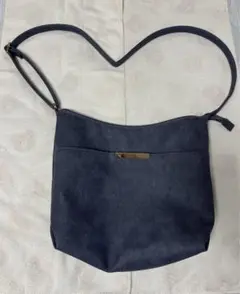 ダークブルー ショルダーバッグ