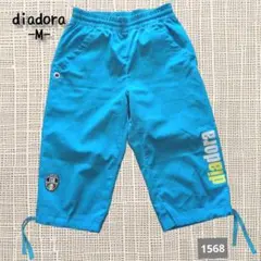 A-1568〈diadora〉Mサイズ カプリパンツ 青