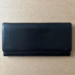ミズノ グラブ革 長財布 ブラック 黒