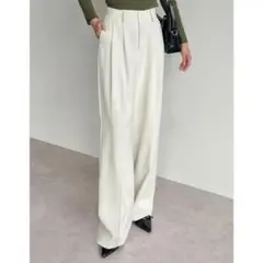Re:EDIT ワイドパンツ SCサイズ ホワイト　タグ付き　リエディ