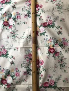 YUWA 薔薇柄 綿麻