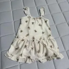 クマプリント フリル水着 100cm 女の子