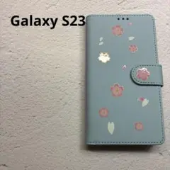Galaxy S23 手帳型ケース　ブルー