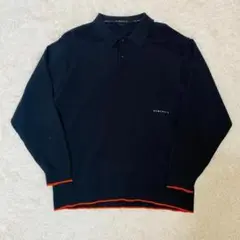 【美品】NUMERALS ポロシャツ ブラック オレンジ Mサイズ ポリエステル