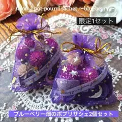 【限定1セット】ポプリサシェ2個セット♡ブルーベリー畑の香り