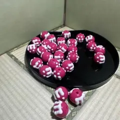Mビーズ 山田ビーズ 25個＋α 濃いピンク