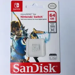 任天堂スイッチ switch 推奨品 マイクロSDカード サンディスク 64GB