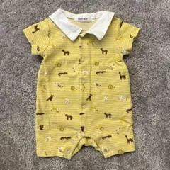 SLAP SLIP 動物柄ロンパース 60サイズ
