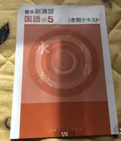 早い者勝ち‼️能力開発センター塾の問題集（国語小５）
