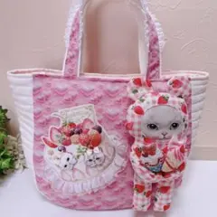 コヤンイサムチョン♡着ぐるみオッドアイにゃんのラウンドトートバッグ！ヌビ底
