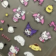 ネイルシール　サンリオ　キティ　クロミ　マイメロ　プリン　ぽちゃこ