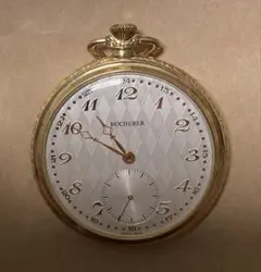 BUCHERER スイス製 懐中時計 手巻き　銀925 専用ケース付き Yahoo!オークション -「bucherer 懐中時計」の落札相場・落札価格