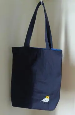 ハンドメイド　オカメインコのトートバッグ