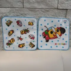 タオルハンカチ　ミキハウス　カートくん