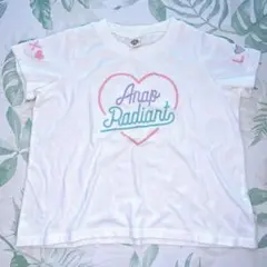 【ANAP kids】 Tシャツ 130 女の子 白 ホワイト 匿名配送