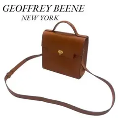 GEOFFREY BEENE ショルダーバッグ　鞄　キャメルブラウン