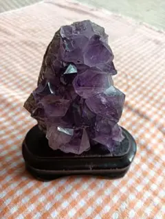 アメジスト結晶 390.9g 台座付き