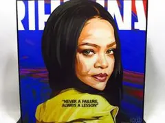 【新品 No 673】 ポップアートパネル リアーナ RIHANNA