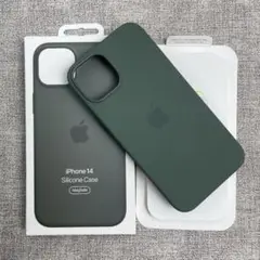 「新品未使用」iPhone 14 シリコンケース ダークグリーン MagSafe