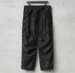 M-65フィールドカーゴパンツ ウッドランド迷彩 BLACK染め